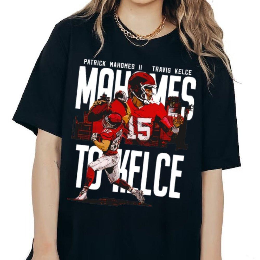 Graphic Kansas City Foot Tee Shirt, Patrick Mahomes X Travis Kelce Mahomes Tee